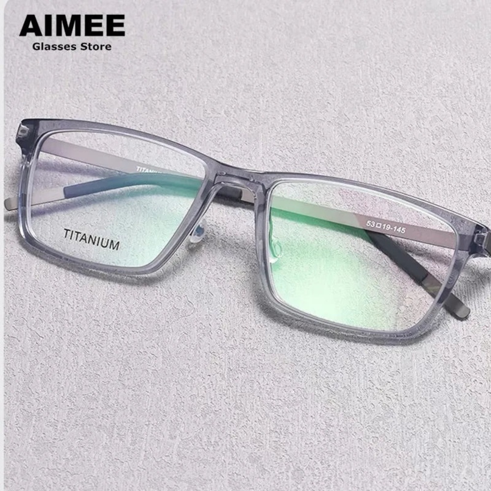Aimee Unisex Full‎ Rim Square Titanium Acetate Eyeglasses 1228
